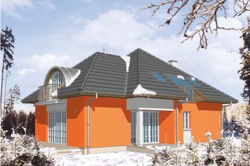  Projekt domu Garda (KSA1348) - projekt domu parterowego z poddaszem - Zdjęcie 1