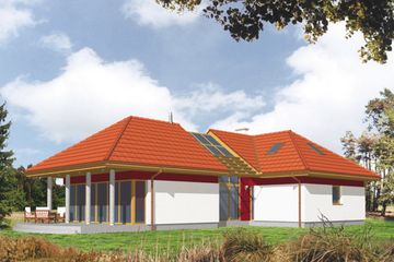  Projekt domu Tamiza (KSA1352) - projekt domu parterowego z poddaszem - Zdjęcie 1