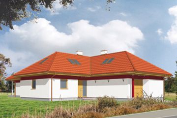  Projekt domu Tamiza (KSA1352) - projekt domu parterowego z poddaszem - Zdjęcie 2