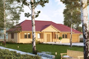  Projekt domu Borówka 4 bal (BSA2056) - projekt domu parterowego - Zdjęcie 1