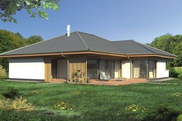  Projekt domu Dobra Myśl paliwo stałe wersja A (WRD1773) - projekt domu parterowego - Zdjęcie 3