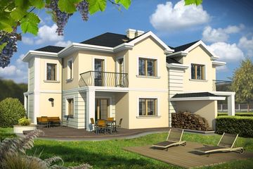  Projekt domu WILLA VENUS bliźniak (WRD2072) - projekt domu parterowego z poddaszem - Zdjęcie 3