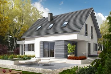  Projekt domu Patryk III G1 energo (WRC2564) - projekt domu parterowego z poddaszem - Zdjęcie 1