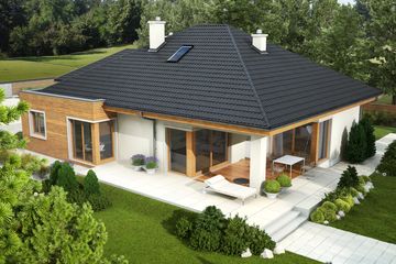 Projekt domu Margaret III G2 - parterowy dom o powierzchni 131,11 m², dach kopertowy - ujęcie 3