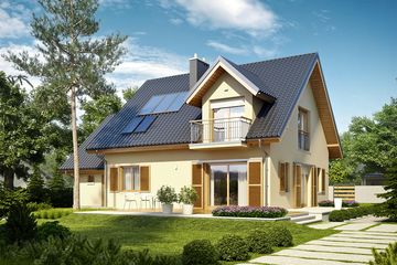  Projekt domu Marisa IV G1 energo (WRC2573) - projekt domu parterowego z poddaszem - Zdjęcie 3