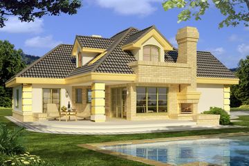  Projekt domu Lawenda A z piwnicą (WRD2114) - projekt domu parterowego z poddaszem - Zdjęcie 4