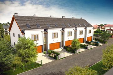 Projekt domu Imbir - segment lewy - z pełnym piętrem i poddaszem dom o powierzchni 145,80 m², dach dwuspadowy - ujęcie 3