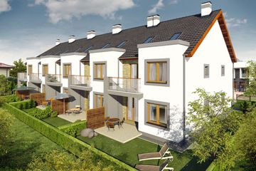 Projekt domu Imbir - segment lewy - z pełnym piętrem i poddaszem dom o powierzchni 145,80 m², dach dwuspadowy - ujęcie 5