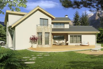  Projekt domu Bursztyn A garaż (WRD1315) - projekt domu parterowego z poddaszem - Zdjęcie 3