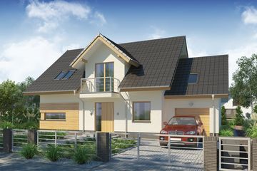  Projekt domu August PS (WRW1238) - projekt domu parterowego z poddaszem - Zdjęcie 4