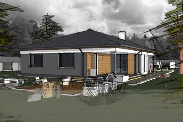  Projekt domu Bm 81 - Dom przy młynie (SLE1016) - projekt domu parterowego - Zdjęcie 3