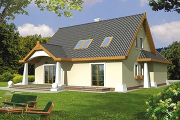  Projekt domu Lilia 2A 2-garaże (WRD1199) - projekt domu parterowego z poddaszem - Zdjęcie 3