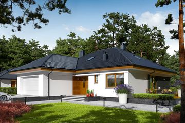  Projekt domu Astrid II G2 (mała) energo (WRC2578) - projekt domu parterowego - Zdjęcie 2
