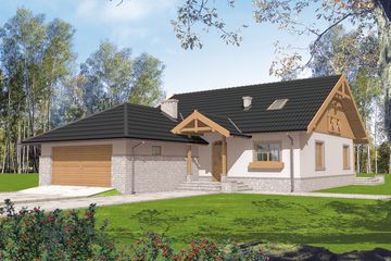  Projekt domu Lote III G2 (WRC2582) - projekt domu parterowego - Zdjęcie 1