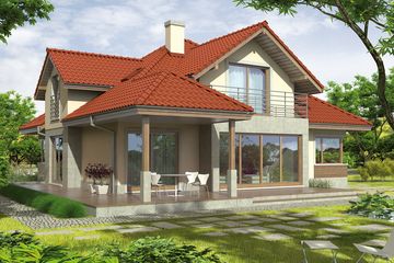  Projekt domu Naomi II G2 (WRC2583) - projekt domu parterowego z poddaszem - Zdjęcie 3