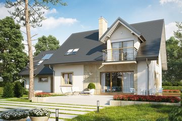  Projekt domu Amaranta II G2 energo (WRC2584) - projekt domu parterowego z poddaszem - Zdjęcie 1