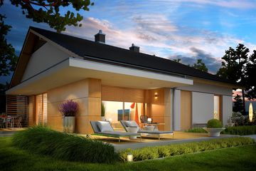  Projekt domu Iwo G1 (WRC2585) - projekt domu parterowego - Zdjęcie 1