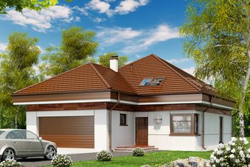  Projekt domu Mikołaj (WRX1069) - projekt domu parterowego z poddaszem - Zdjęcie 1