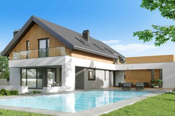  Projekt domu HomeKoncept-01 (KRX1001) - projekt domu parterowego z poddaszem - Zdjęcie 3