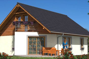  Projekt domu L-3 Dom tradycyjny (BBD1001) - projekt domu parterowego z poddaszem - Zdjęcie 3