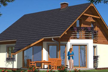  Projekt domu L-6 Dom tradycyjny (BBD1005) - projekt domu parterowego z poddaszem - Zdjęcie 5