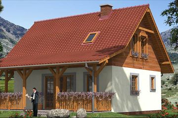  Projekt domu L-9 Dom tradycyjny (BBD1008) - projekt domu parterowego z poddaszem - Zdjęcie 3