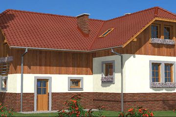  Projekt domu L-16 Dom tradycyjny (BBD1018) - projekt domu parterowego z poddaszem - Zdjęcie 4