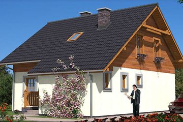  Projekt domu L-19 Dom tradycyjny (BBD1024) - projekt domu parterowego z poddaszem - Zdjęcie 3