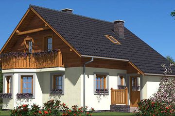  Projekt domu L-19 Dom tradycyjny (BBD1024) - projekt domu parterowego z poddaszem - Zdjęcie 5