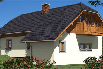  Projekt domu L-22 Dom tradycyjny (BBD1027) - projekt domu parterowego z poddaszem - Zdjęcie 3