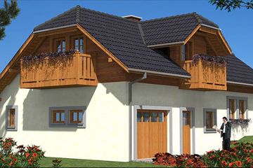  Projekt domu L-22 Dom tradycyjny (BBD1027) - projekt domu parterowego z poddaszem - Zdjęcie 4