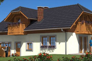  Projekt domu L-22 Dom tradycyjny (BBD1027) - projekt domu parterowego z poddaszem - Zdjęcie 5