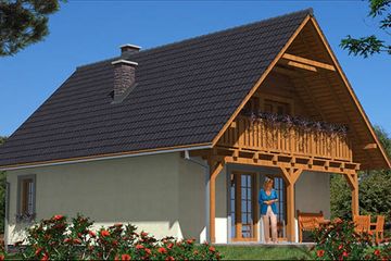  Projekt domu L-25 Dom tradycyjny (BBD1030) - projekt domu parterowego z poddaszem - Zdjęcie 4