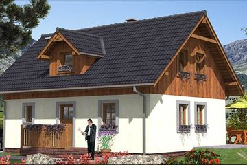  Projekt domu L-29 Dom tradycyjny (BBD1034) - projekt domu parterowego z poddaszem - Zdjęcie 3