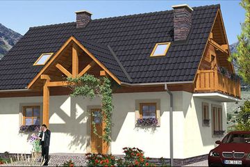  Projekt domu L-58 Dom zimowa murowany (BBD1198) - projekt domu parterowego z poddaszem - Zdjęcie 3