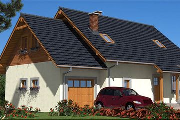  Projekt domu L-66 Dom tradycyjny (BBD1092) - projekt domu parterowego z poddaszem - Zdjęcie 4