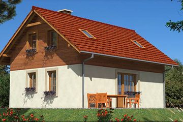  Projekt domu L-69 Dom tradycyjny (BBD1095) - projekt domu parterowego z poddaszem - Zdjęcie 3