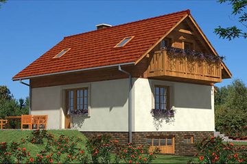  Projekt domu L-69 Dom tradycyjny (BBD1095) - projekt domu parterowego z poddaszem - Zdjęcie 4