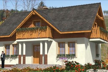  Projekt domu L-71 Dom szkieletowy (BBD1098) - projekt domu parterowego z poddaszem - Zdjęcie 3