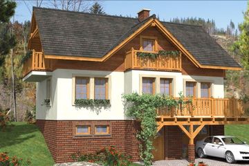  Projekt domu L-71 Dom tradycyjny (BBD1209) - projekt domu parterowego z poddaszem - Zdjęcie 3