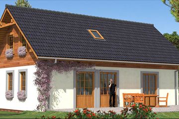  Projekt domu L-93 Dom szkieletowy (BBD1139) - projekt domu parterowego z poddaszem - Zdjęcie 3