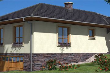  Projekt domu L-10 Dom żelazna murowany (BBD1190) - projekt domu parterowego - Zdjęcie 4