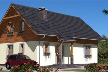  Projekt domu A-116 Dom tradycyjny (BBD1193) - projekt domu parterowego z poddaszem - Zdjęcie 5