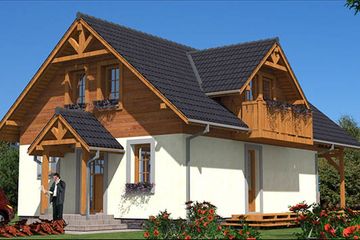  Projekt domu A-118 Dom tradycyjny (BBD1196) - projekt domu parterowego z poddaszem - Zdjęcie 5