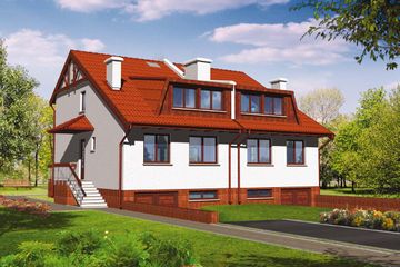  Projekt domu B-0127 (WAA1206) - projekt domu parterowego z poddaszem - Zdjęcie 1