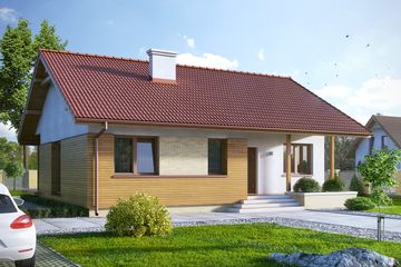  Projekt domu Mak (BSA2060) - projekt domu parterowego - Zdjęcie 2