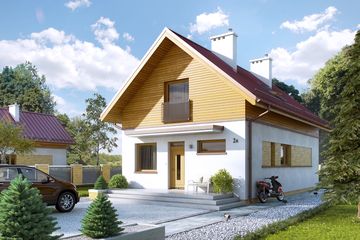  Projekt domu Pryma (BSA2061) - projekt domu parterowego z poddaszem - Zdjęcie 1