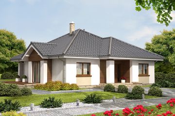  Projekt domu Szafran 2 (WOF1074) - projekt domu parterowego - Zdjęcie 1