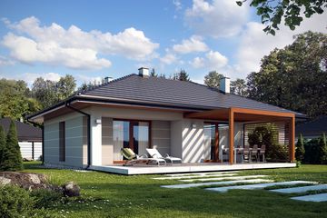  Projekt domu Galia (BSE1077) - projekt domu parterowego - Zdjęcie 2