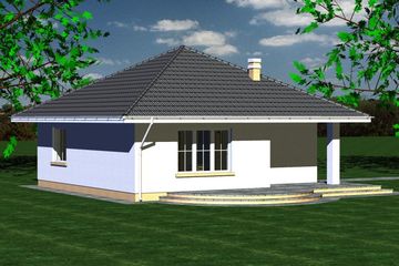  Projekt domu 107 (BBF1006) - projekt domu parterowego - Zdjęcie 3